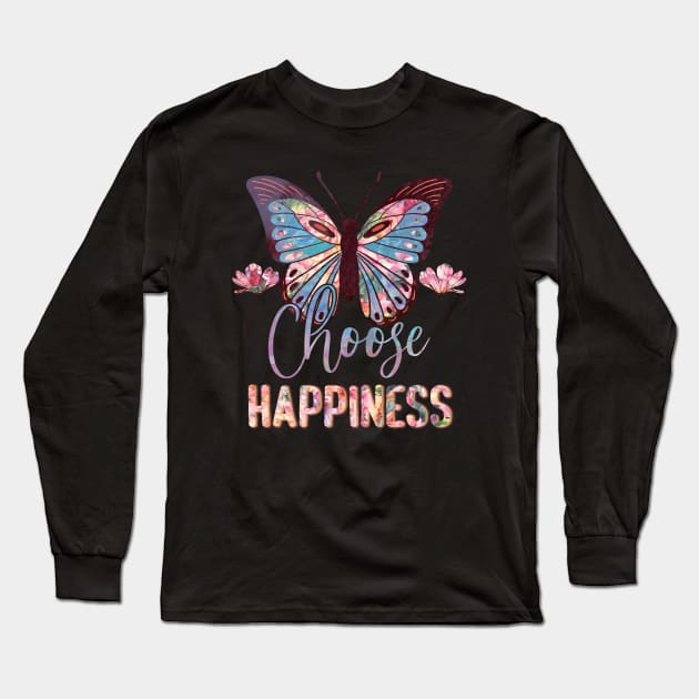 Always choose happines Long Sleeve T-Shirt by SpaceWiz95